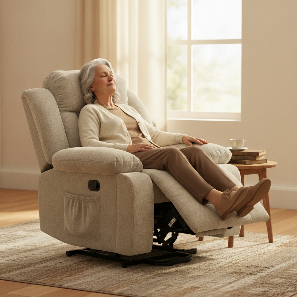 Fauteuil de Massage Électrique Inclinable 8 Points + Chaleur