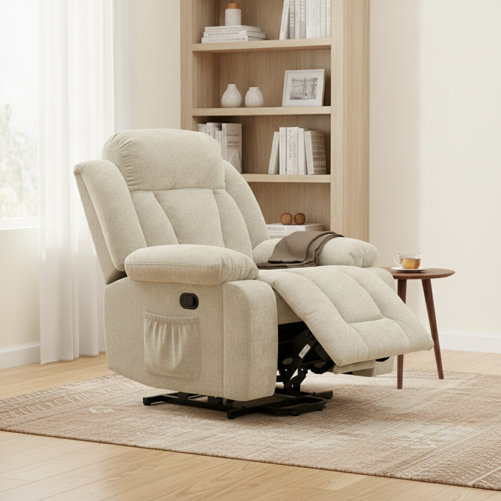 Fauteuil de Massage Électrique Inclinable 8 Points + Chaleur
